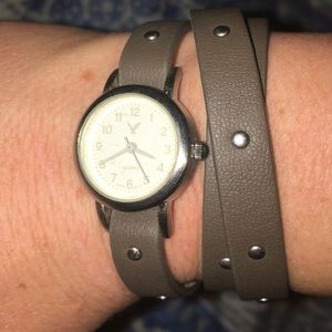 American Eagle leather wrap watch